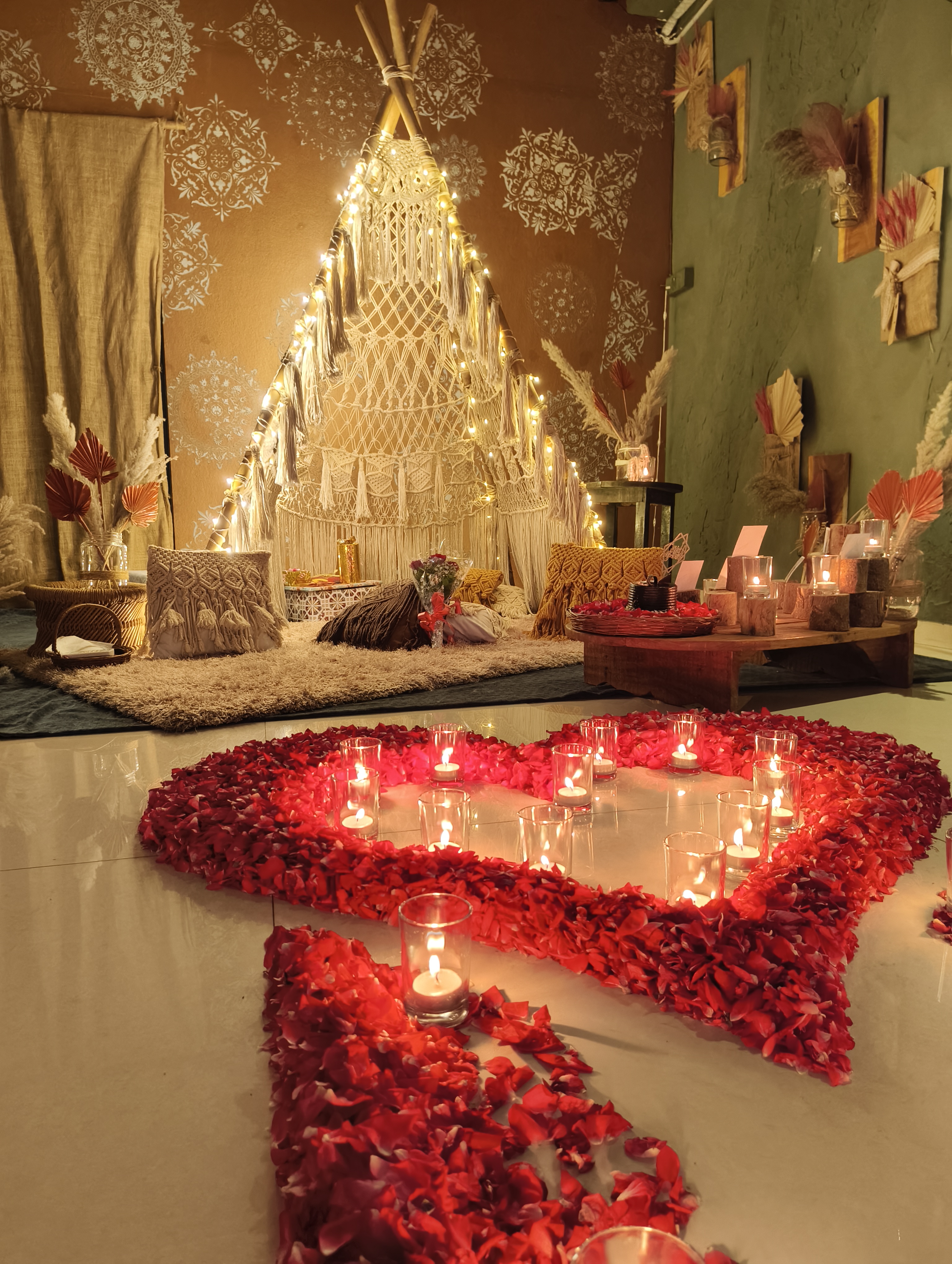 Romantic birthday setup in Surat